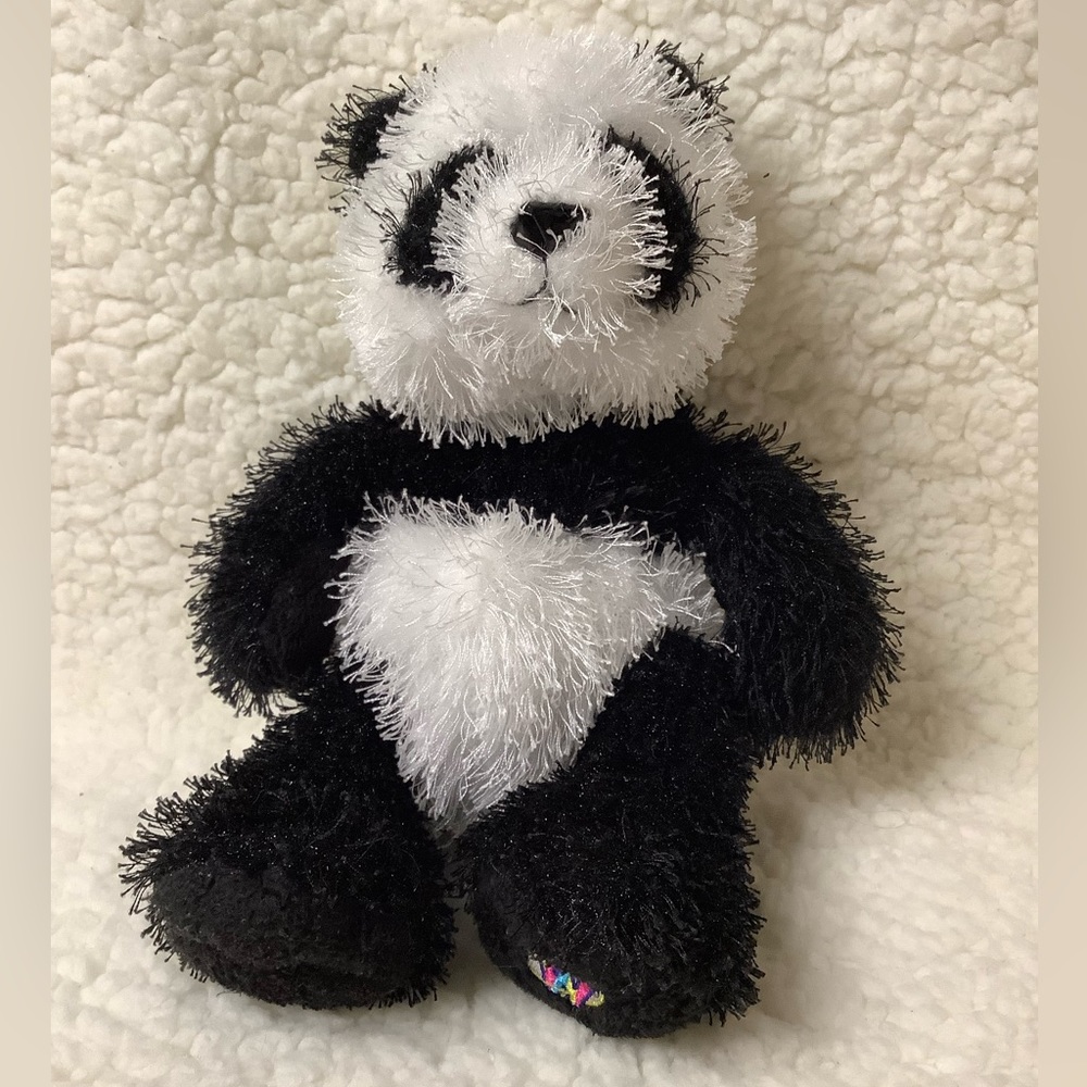 GANZ Webkinz Panda Bear Plushy Stuffed Animal 7 inch No Code